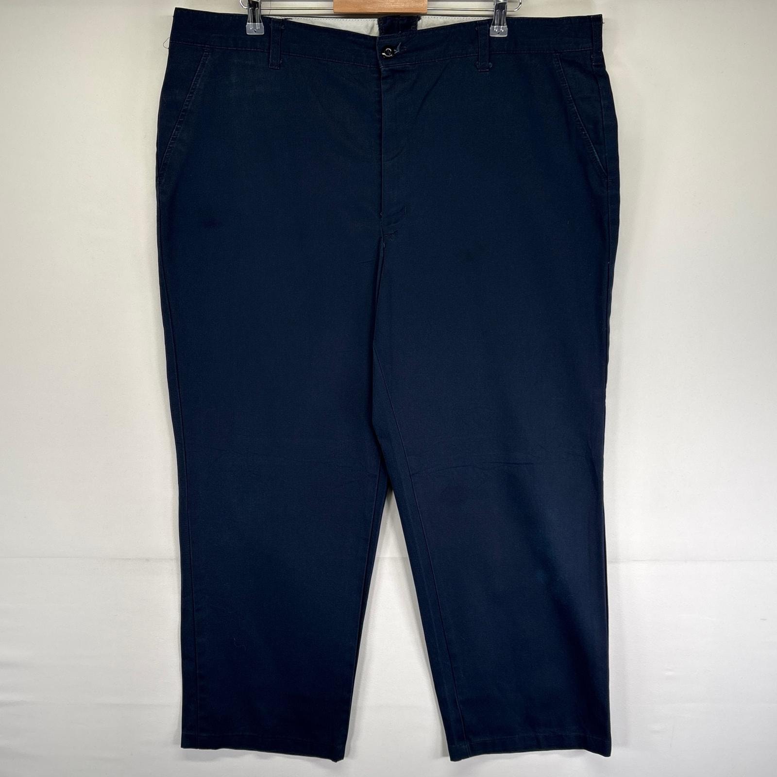 古着 レッドキャップ RED KAP パンツ ワンポイントロゴ 大きいサイズ ジッパーフライ ワーク 作業着 w44 L36 ネイビー系 メンズ