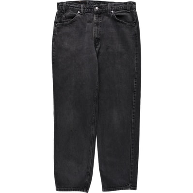古着 90年代 リーバイス Levi's 40555-4159 RELAXED FIT STRAIGHT LEG オレンジタブ ブラックデニム テーパードデニムパンツ USA製 メンズw36相当 ヴィンテージ/evb036082
