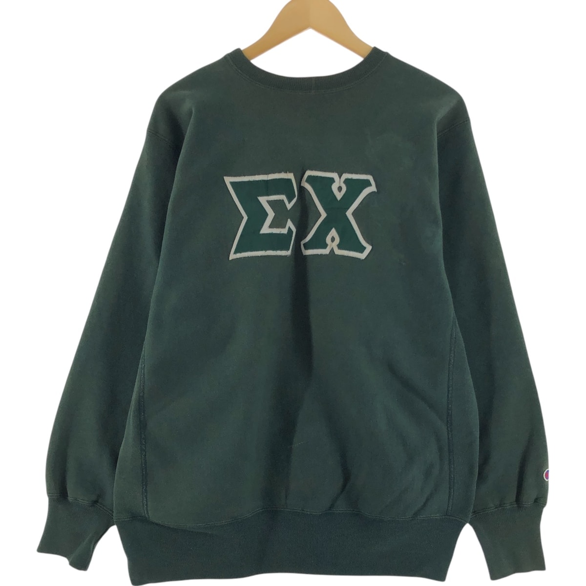 古着 90年代 チャンピオン Champion REVERSE WEAVE リバースウィーブ 刺繍タグ カレッジスウェットシャツ トレーナー メンズXL相当 ヴィンテージ/eaa528367
