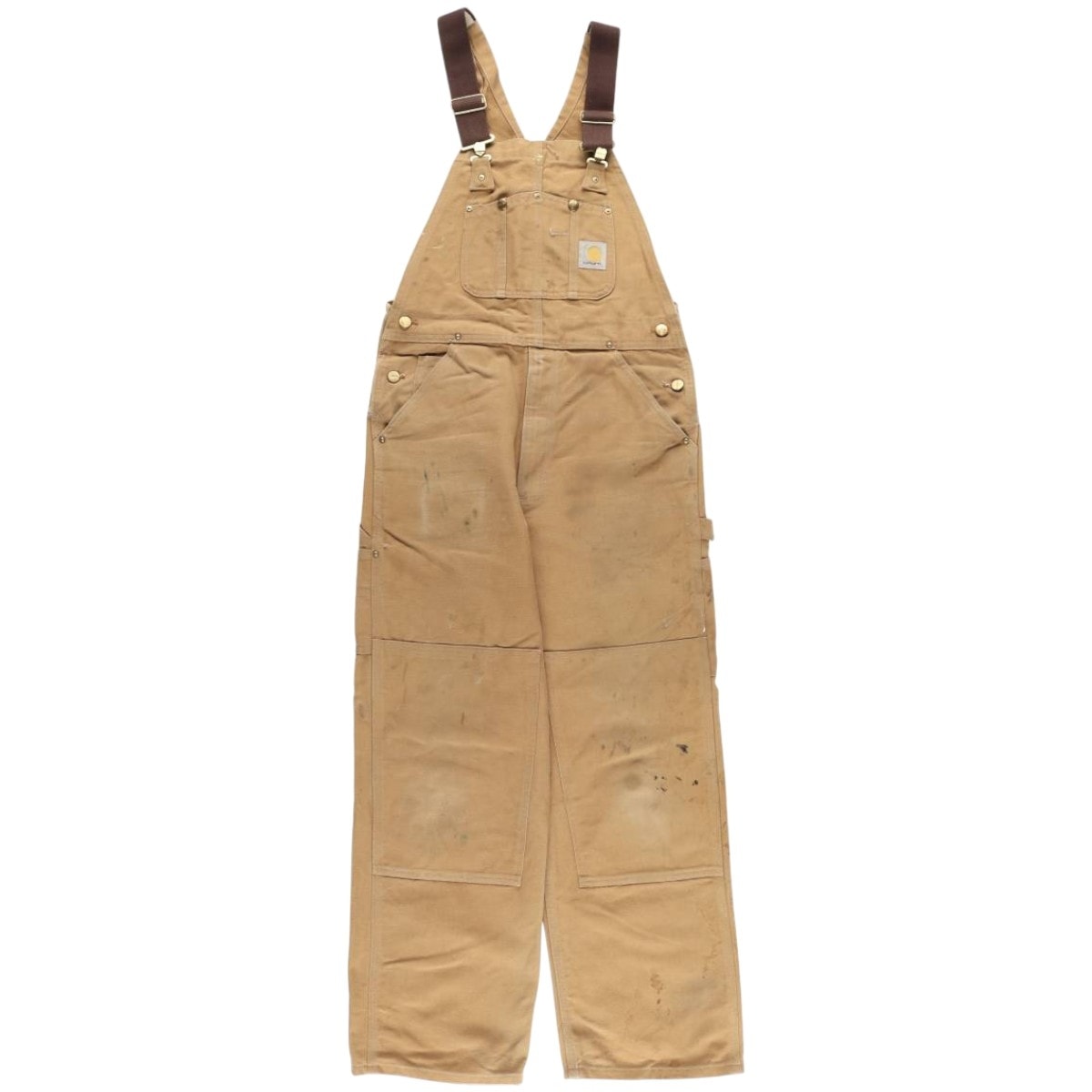 古着 カーハート Carhartt ダブルニー ダック オーバーオール USA製 メンズw32相当/eaa604300