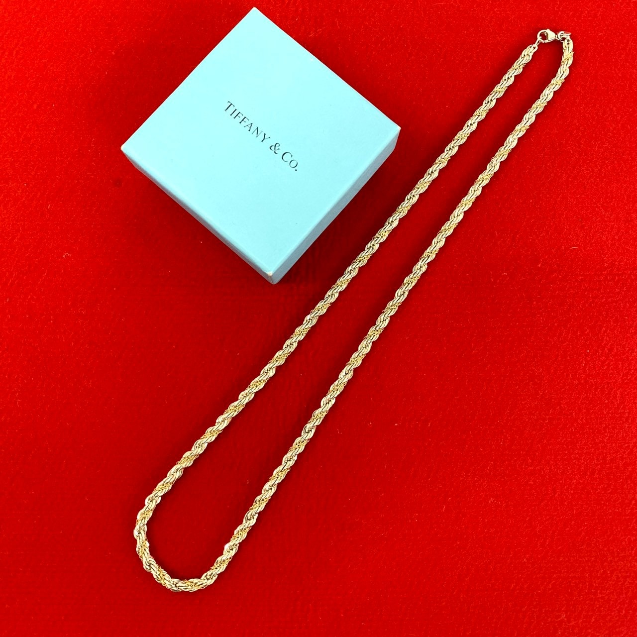 TIFFANY&Co. ティファニー ツイストロープ ネックレス シルバー925 K18イエローゴールド ネックレス シルバー
 67124