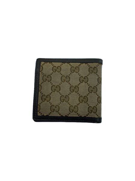 GUCCI GG Canvas Bi-fold Wallet "Beige/Brown"