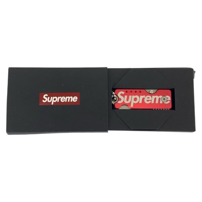 超美品 Supreme シュプリーム Supreme×Quiet Carry Quiet Carry Knife レッド ホワイト チタン ステンレス/ キーホルダー 604450 【中古】