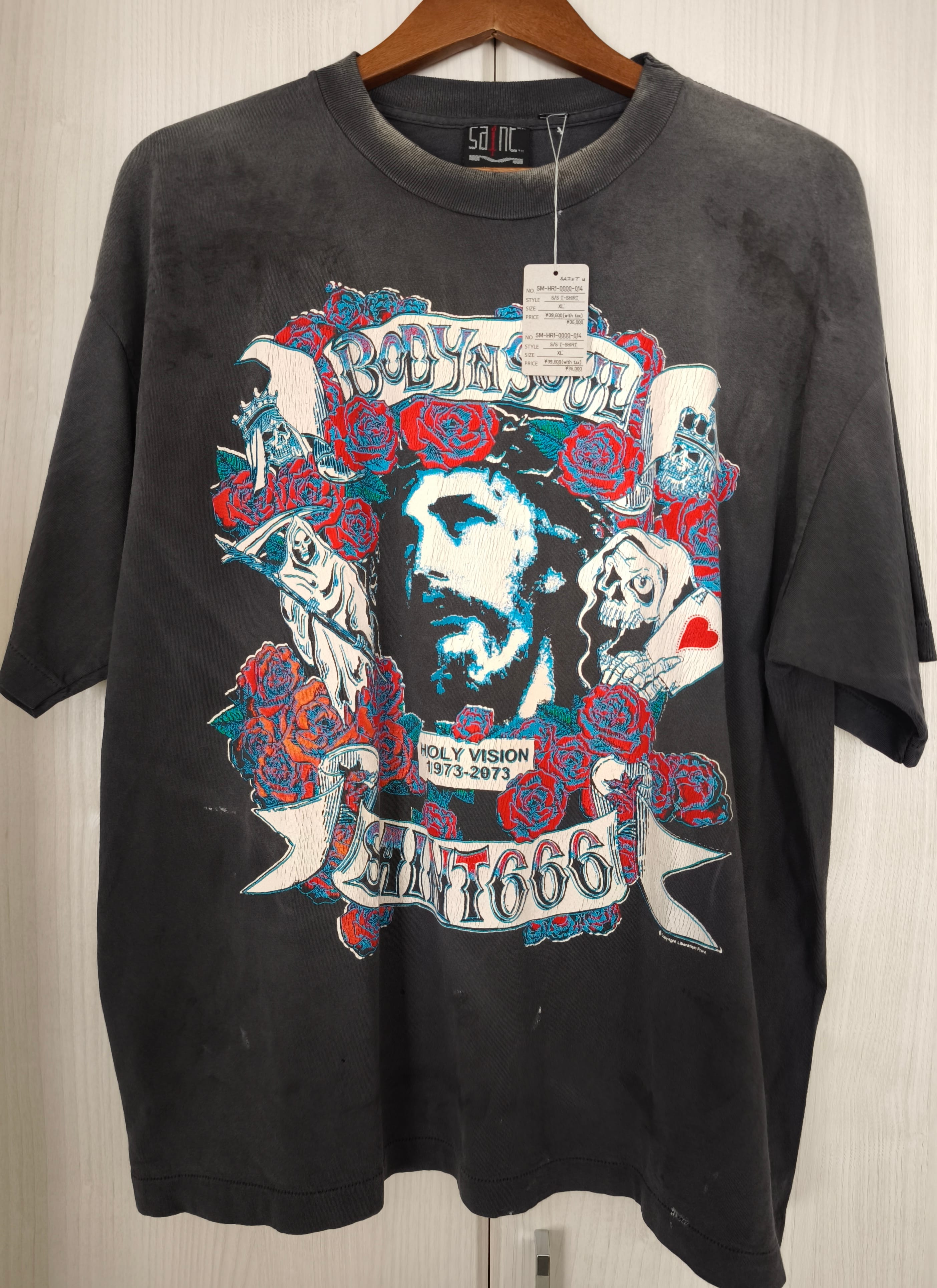 セントマイケル SS Tシャツ ボディ アンド ソウル "ブラック"