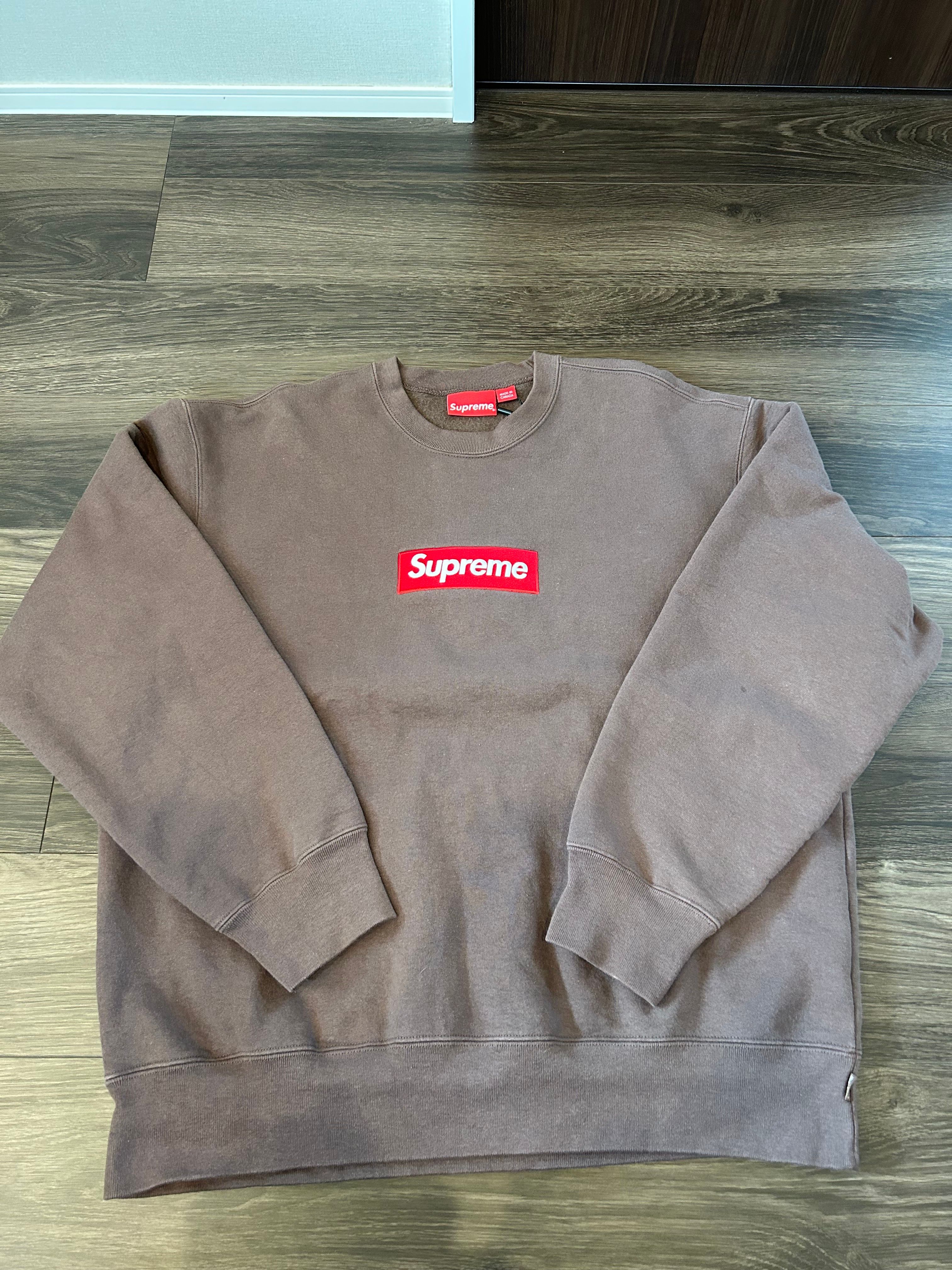 Supreme Box Logo Crewneck "Brown" (22FW)