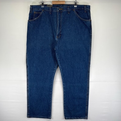 古着 デッドストック ディッキーズ Dickies デニム パンツ Gパン ジッパーフライ 5ポケット 大きいサイズ W44 L32 ブルー系 メンズ