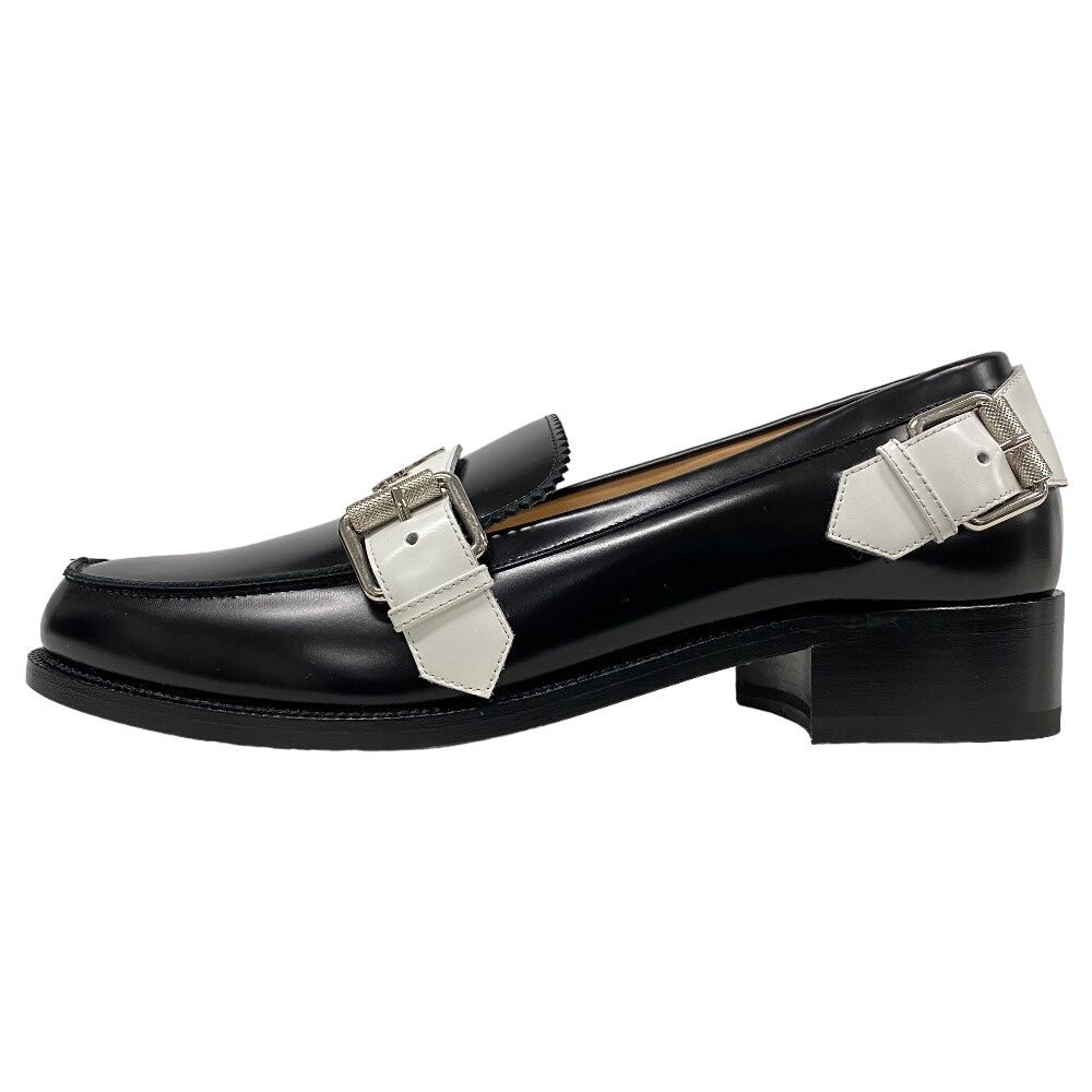 クリスチャンルブタン Christian Louboutin ローファー ロゴ ストラップ MONMOC DONNA 39 ブラック