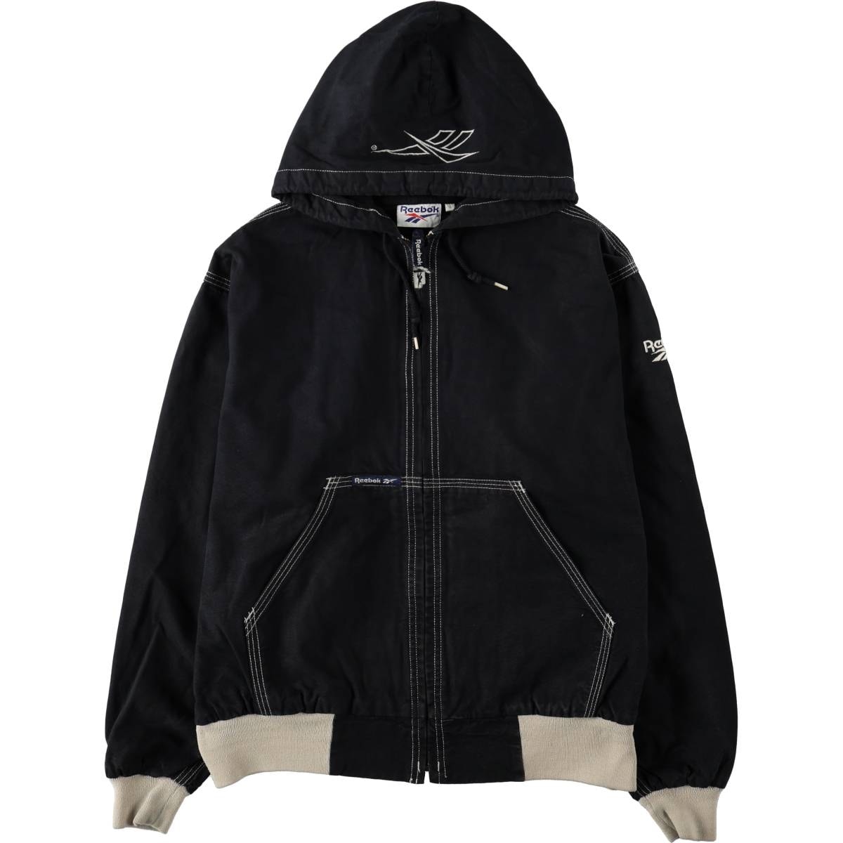 古着 90年代 リーボック Reebok コットンパーカー メンズS相当 ヴィンテージ/eaa674036