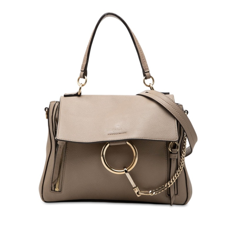 クロエ フェイ ハンドバッグ ショルダーバッグ 2WAY 04175665 ベージュ レザー レディース Chloe 【中古】
