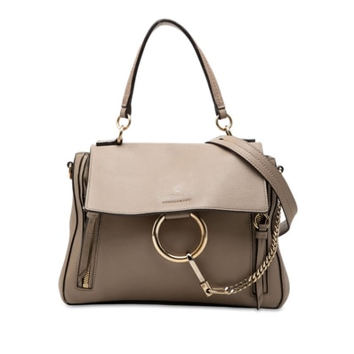 クロエ フェイ ハンドバッグ ショルダーバッグ 2WAY 04175665 ベージュ レザー レディース Chloe 【中古】