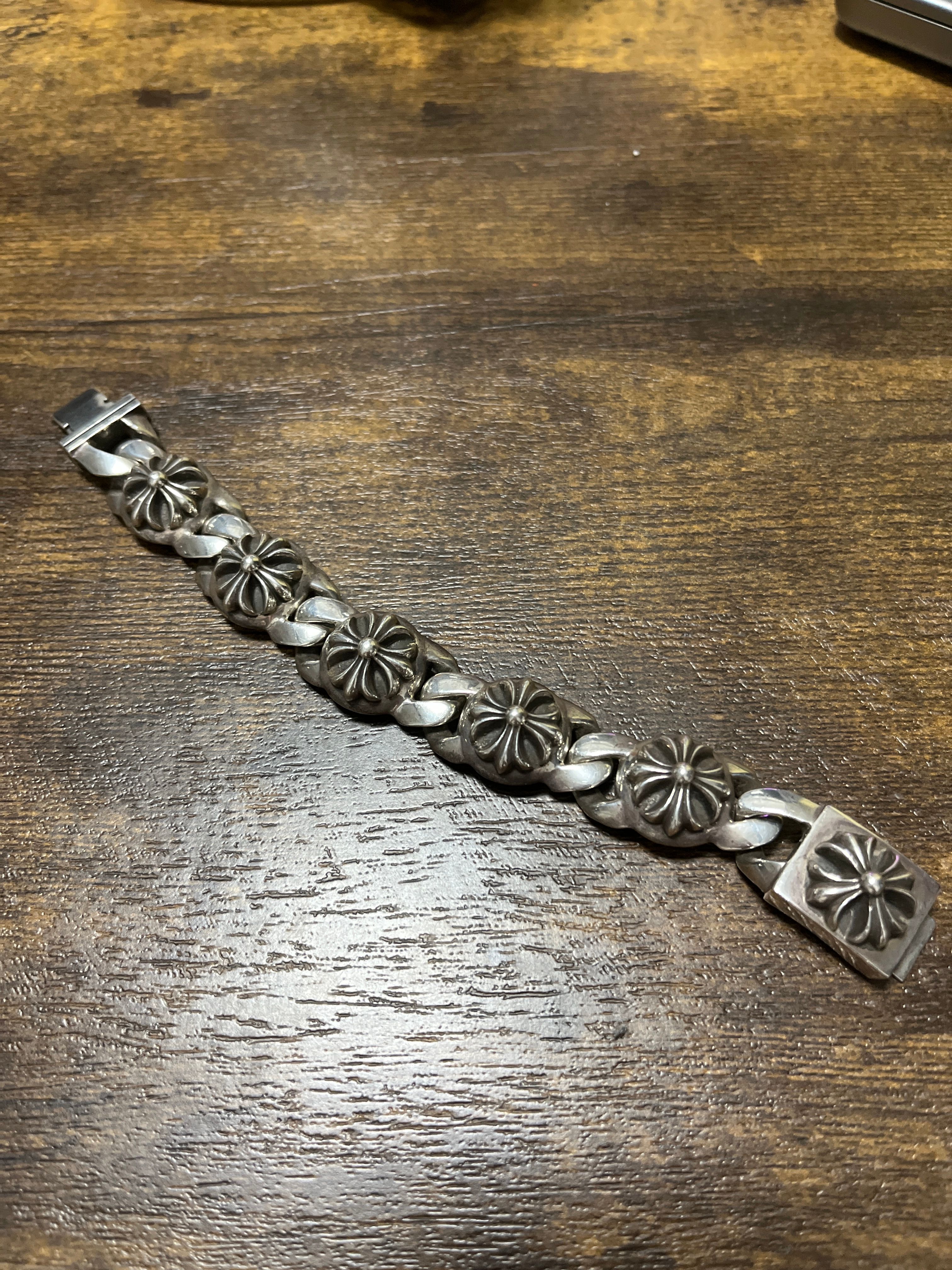 Chrome Hearts Cross Ball Bracelet "Silver"