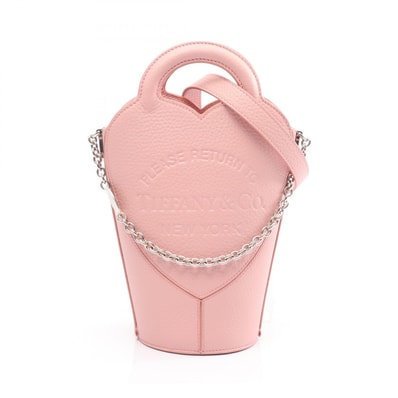 ティファニー TIFFANY&CO リターン トゥ ティファニー ミニ クロスボディ バッグ ハンドバッグ バッグ レザー レディース ピンク系 【中古】