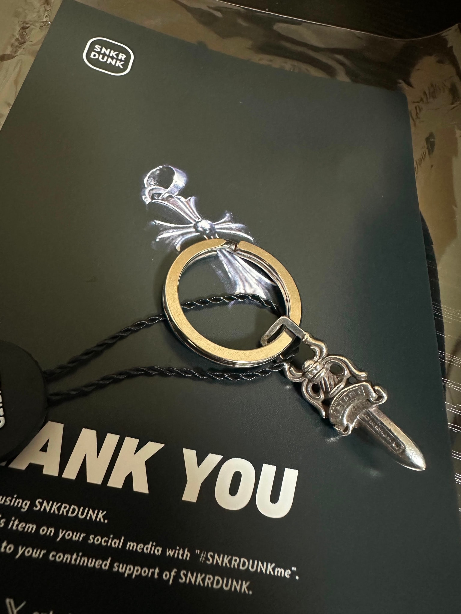 Chrome Hearts #5 Dagger Key Ring "Silver"