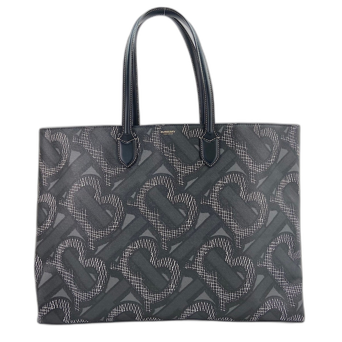 バーバリー BURBERRY モノグラムキャンバス トートバッグ PVC【中古】