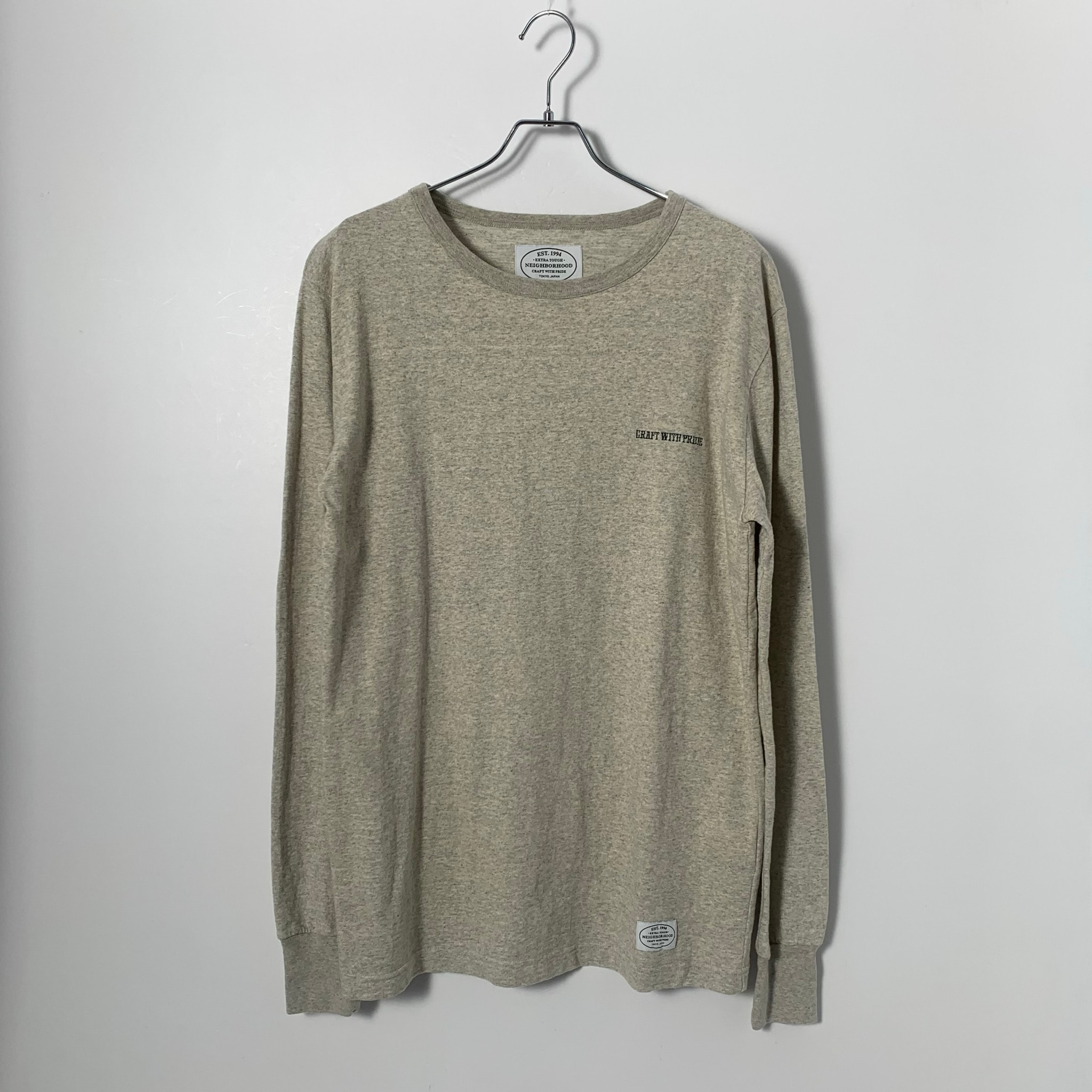 NEIGHBORHOOD C-CREW.LS Gray