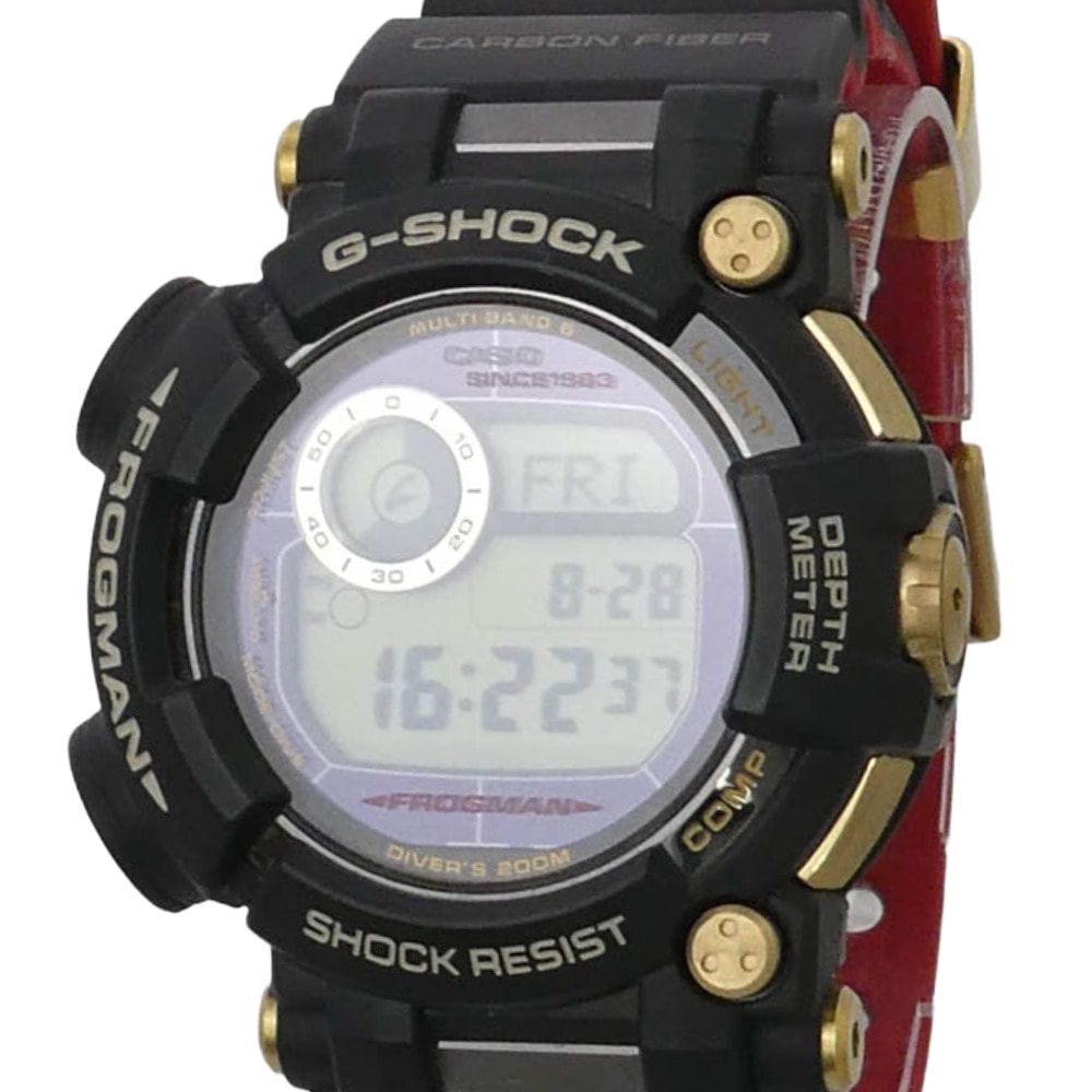 CASIO G-SHOCK カシオ ジーショック 17AW GWF-D1035B-1 FROGMAN 35th ANNIVERSARY GOLD TORNADO デジタル ウオッチ 腕時計 電波ソーラー トリプルセンサー 水深・方位・温度計測【美品】【中古】