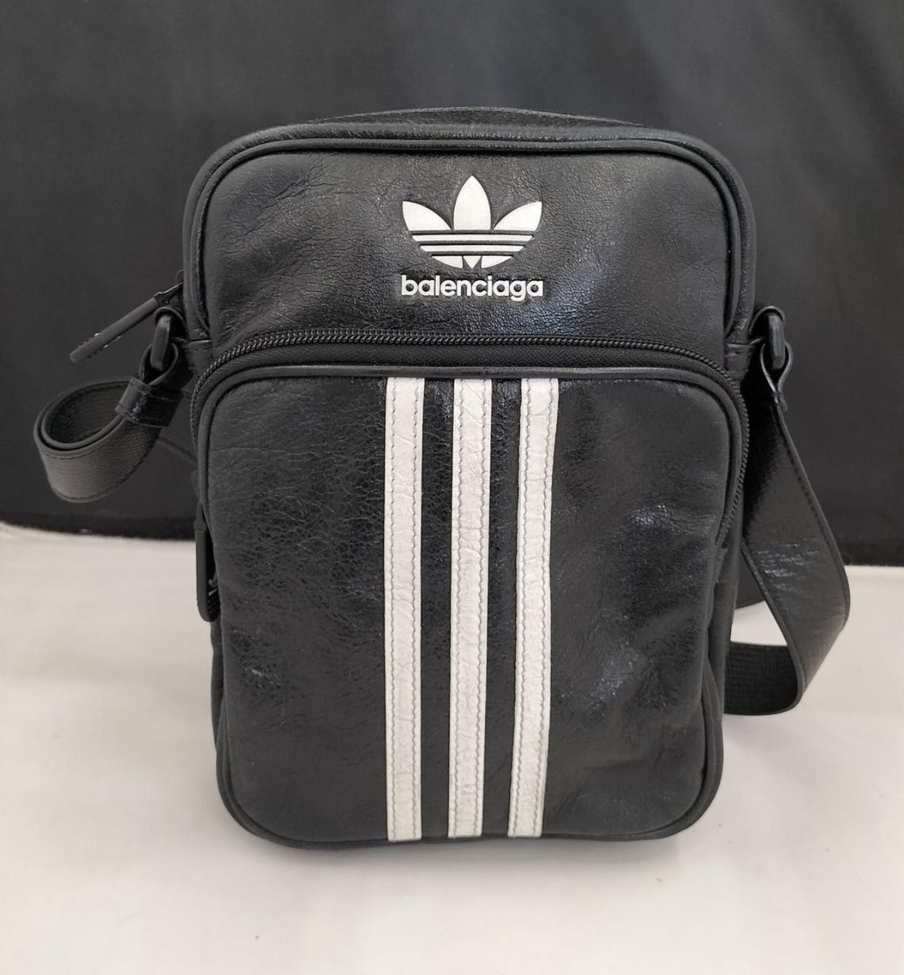 adidas BALENCIAGA Small Crossbody Messenger Bag "Black"