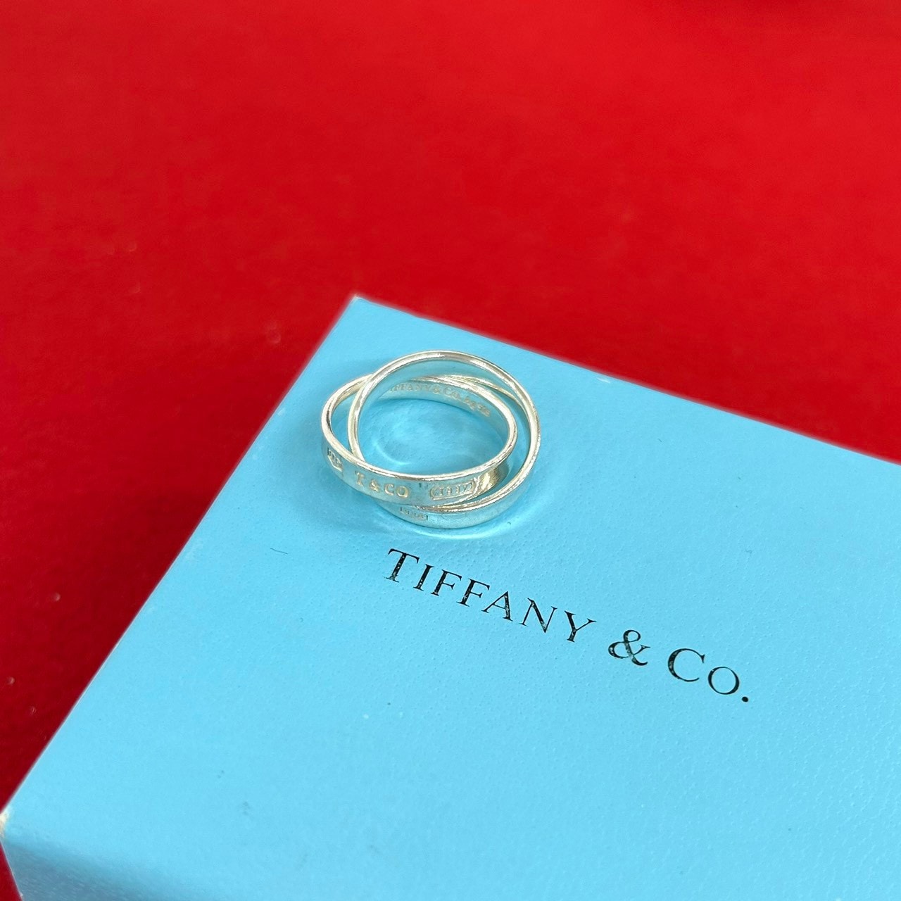 TIFFANY&Co. ティファニー インターロッキング リング シルバー925 リング・指輪 11号 シルバー
 23743