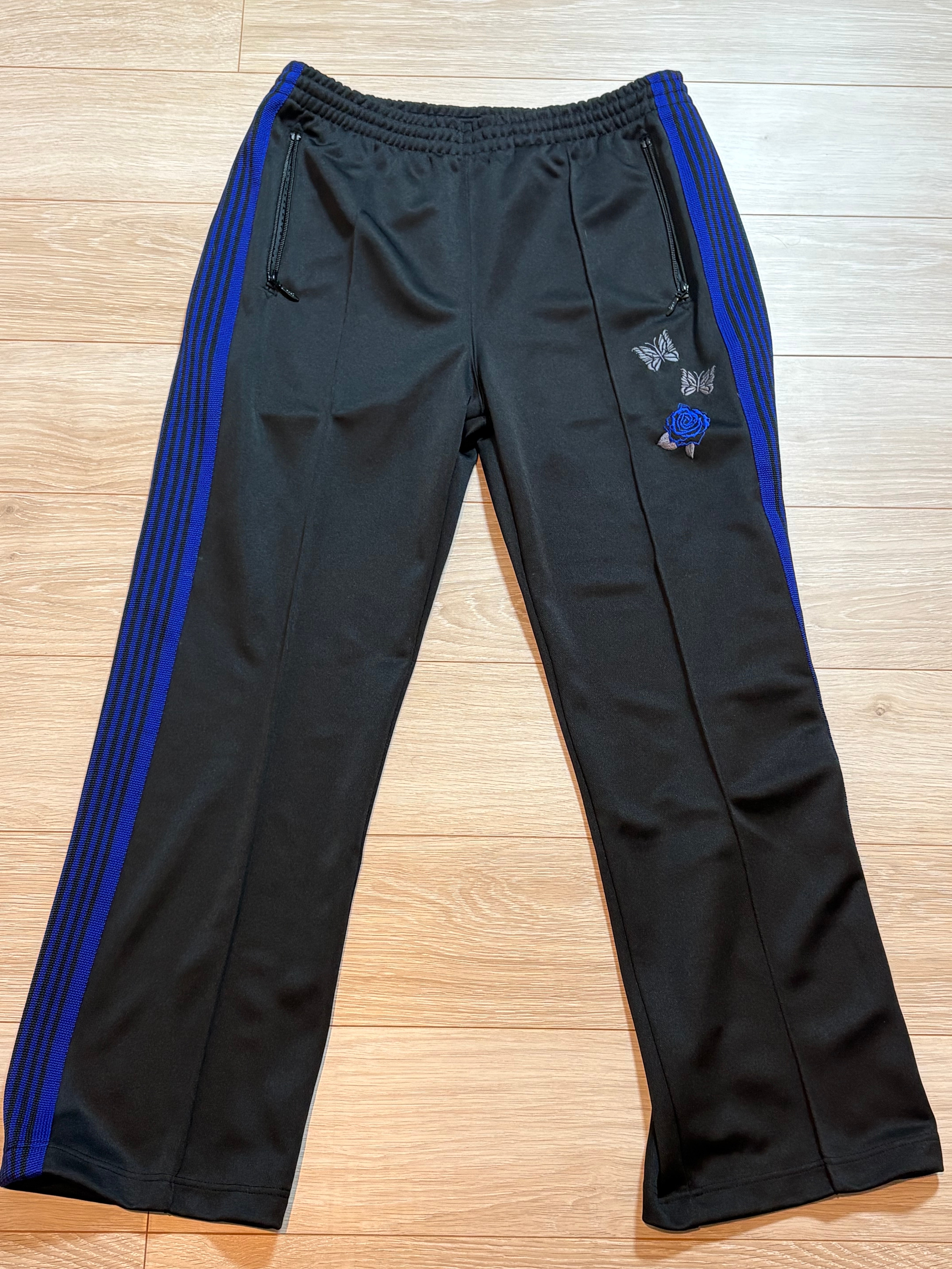 WILDSIDE YOHJI YAMAMOTO x NEEDLES Track Pant "Black/Blue"