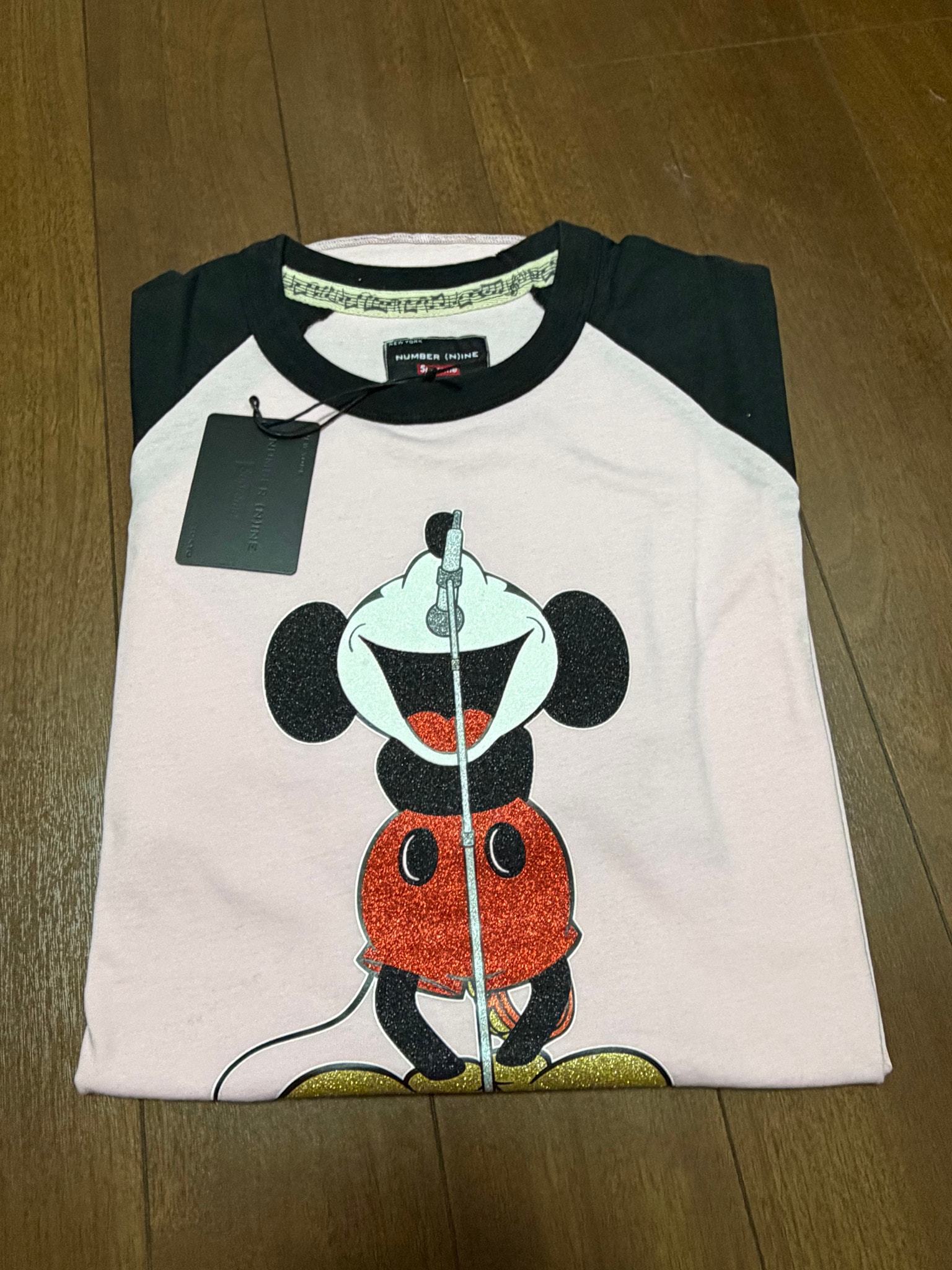 Supreme x Number (N)ine x Mickey Mouse Raglan L/S Top "Pink"