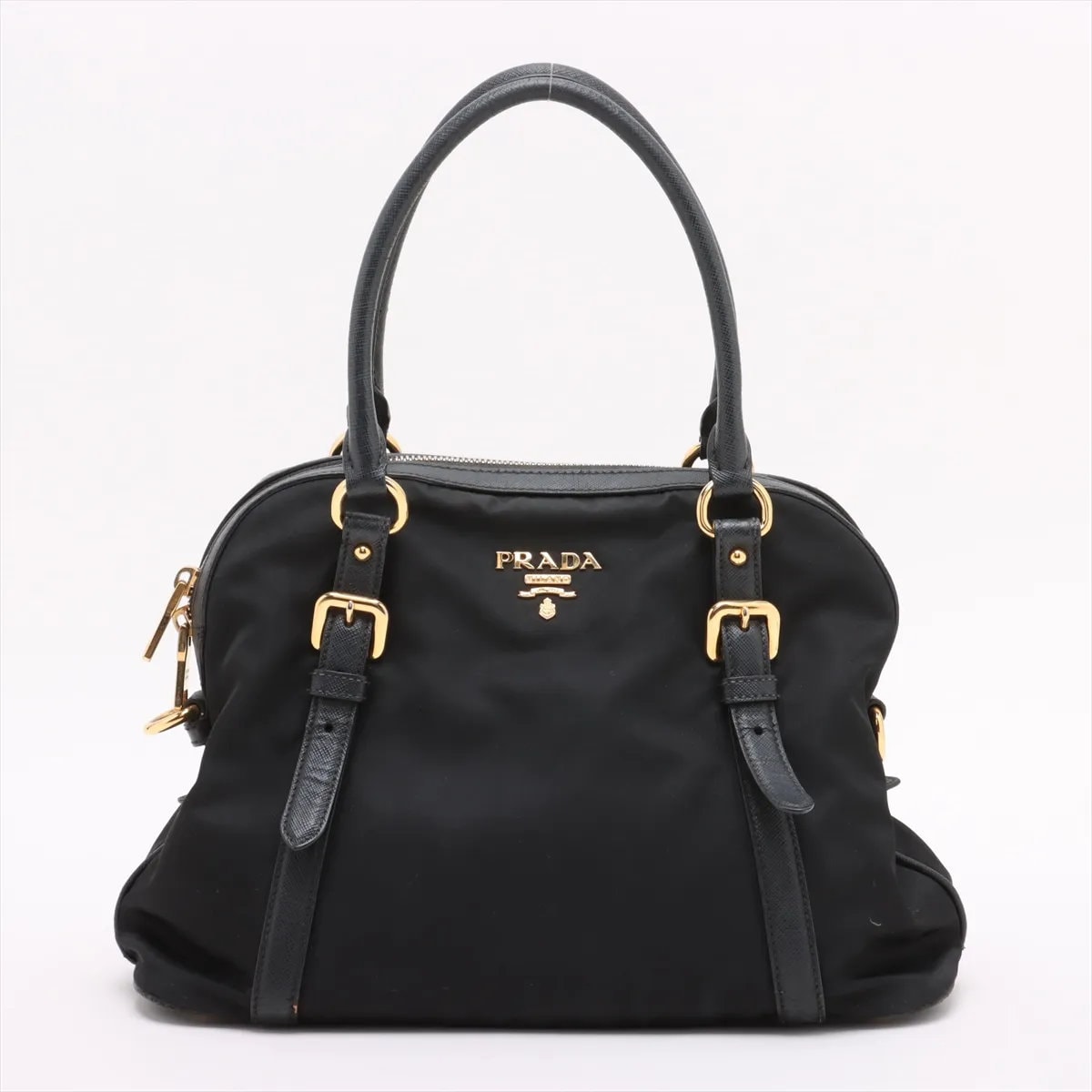 ■美品 プラダ テスート ナイロンサフィアーノハンドバッグ