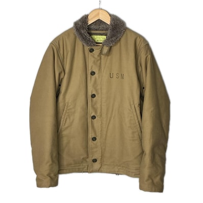 BUZZ RICKSON'S バズ リクソンズ デッキジャケット SIZE M BR12031 カーキ系 メンズ