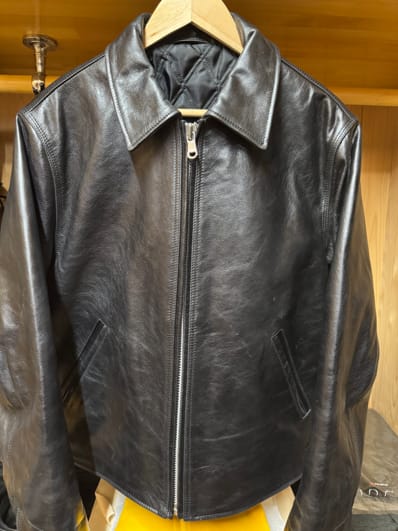 Stussy Garage Jacket Leather "Black"