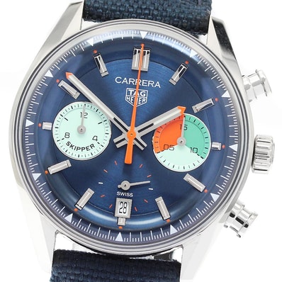 ☆良品 タグホイヤー カレラ スキッパー CBS2213 メンズ 【中古】