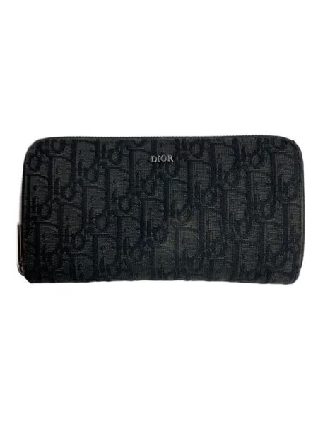 Dior Long Zip Wallet Dior Oblique Jacquard "Black"