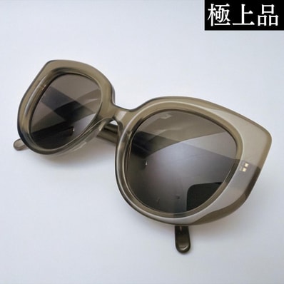 【極上品】LOEWE ロエベ カービー バタフライ サングラス カーキ クリア