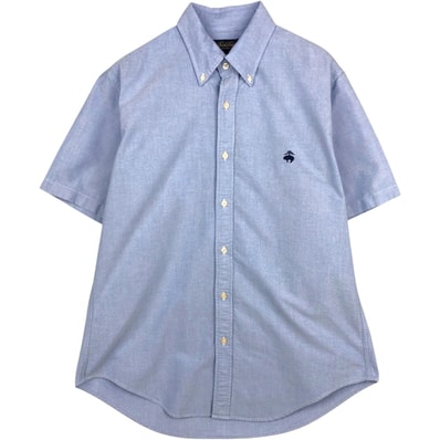 古着 ブルックスブラザーズ Brooks Brothers 半袖 ボタンダウンシャツ メンズL相当/eaa623237