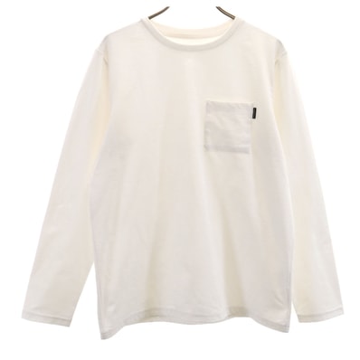 THE NORTH FACE ノースフェイス 長袖 エアリーリラックス Tシャツ L ホワイト NTW62160 アウトドア ロンT ポケT