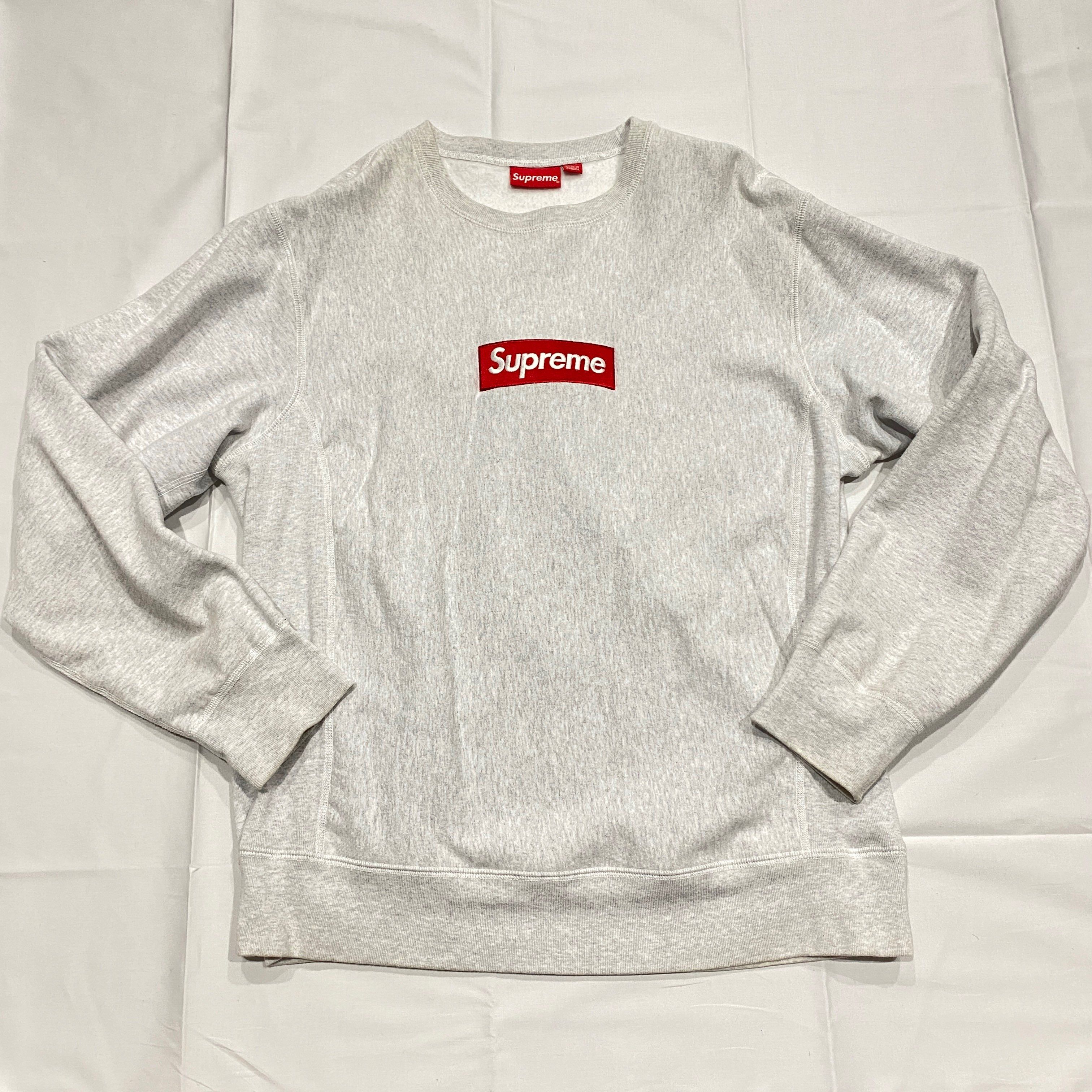 Supreme Box Logo Crewneck Sweatshirt "Ash Grey" (18FW)