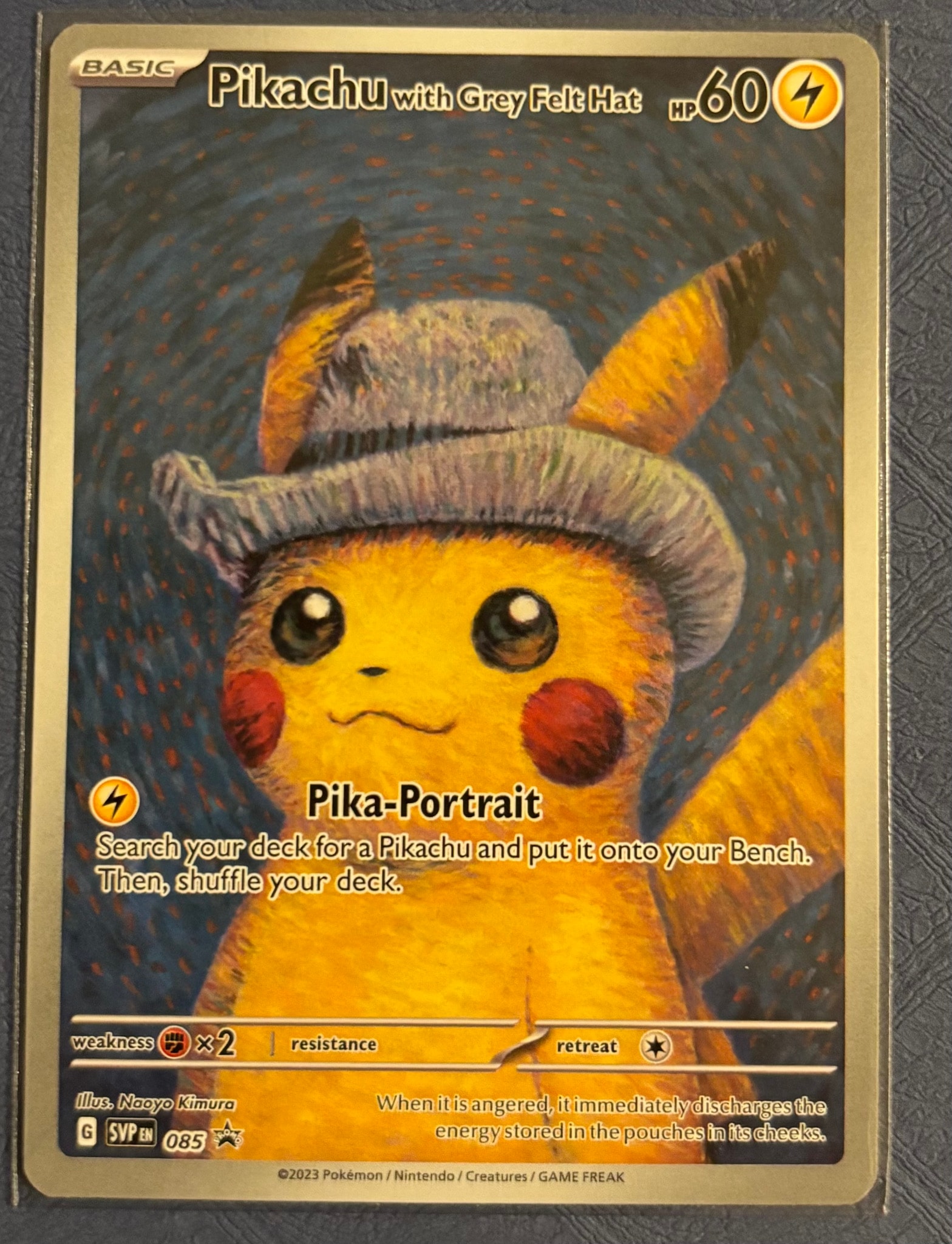 PSA9】ピカチュウ : プロモ [SVP EN 085](「ゴッホ展」 プロモーション