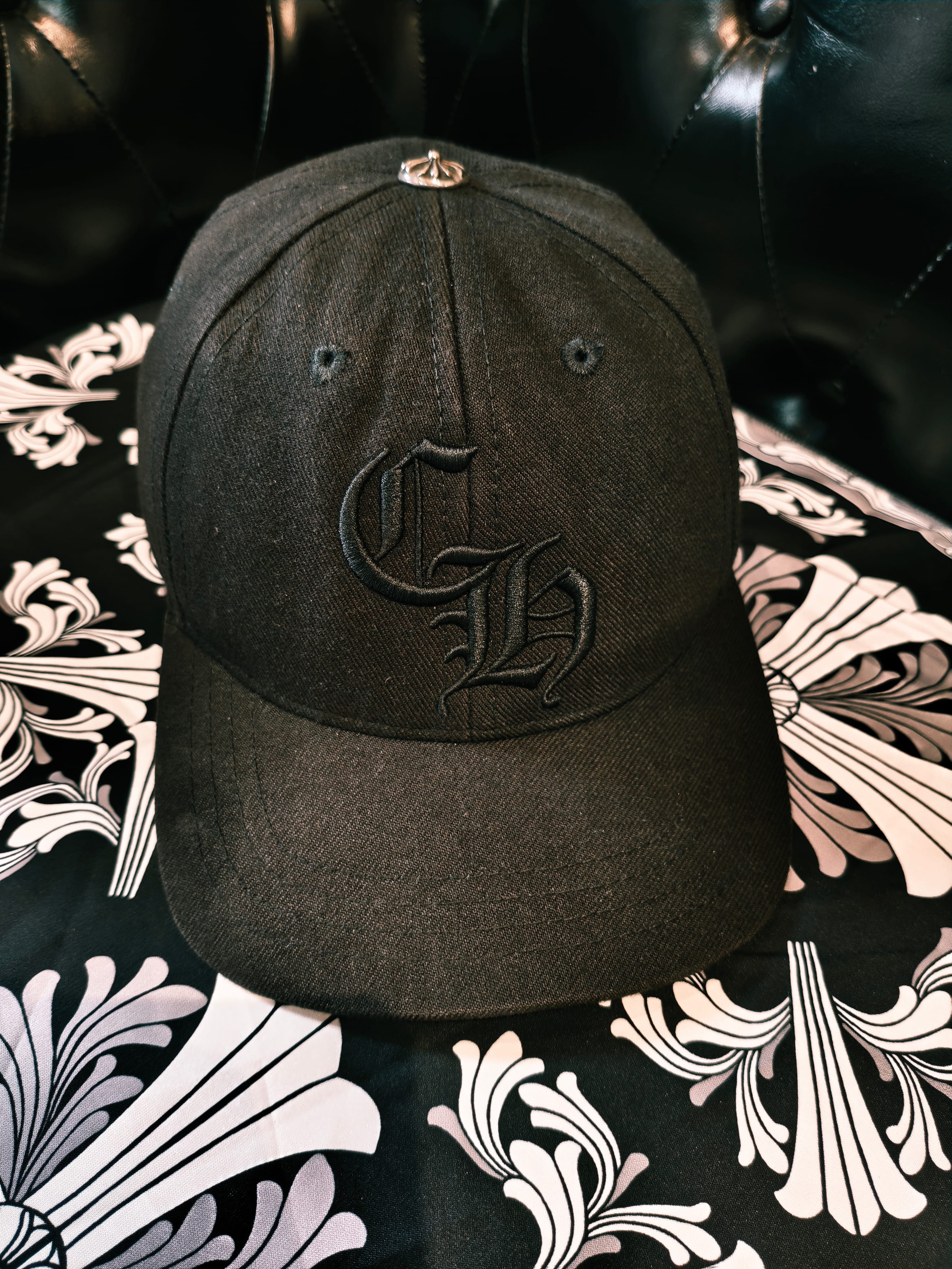 Chrome Hearts 6 Panel CH Trucker Cap "Black"