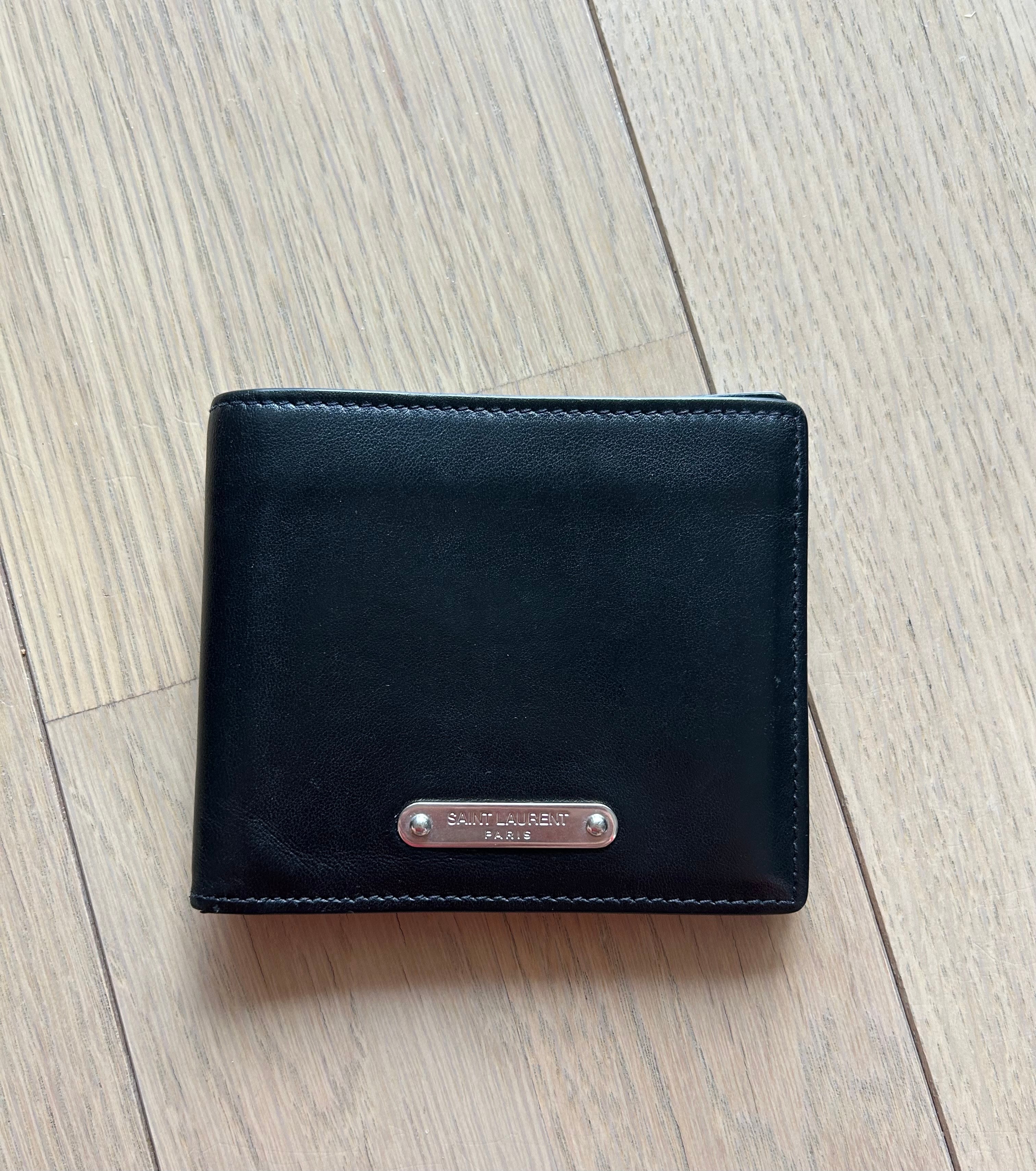 SAINT LAURENT サンローラン 折り財布 ブラック