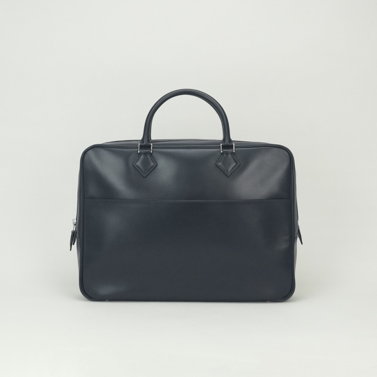 エルメス HERMES プリュムドッグ38 プリュムドッグ 38 バッグ トートバッグ ボックスカーフ ブルーインディゴ Blueindigo ネイビー Navy 紺 シルバー金具 ハンドバッグ
