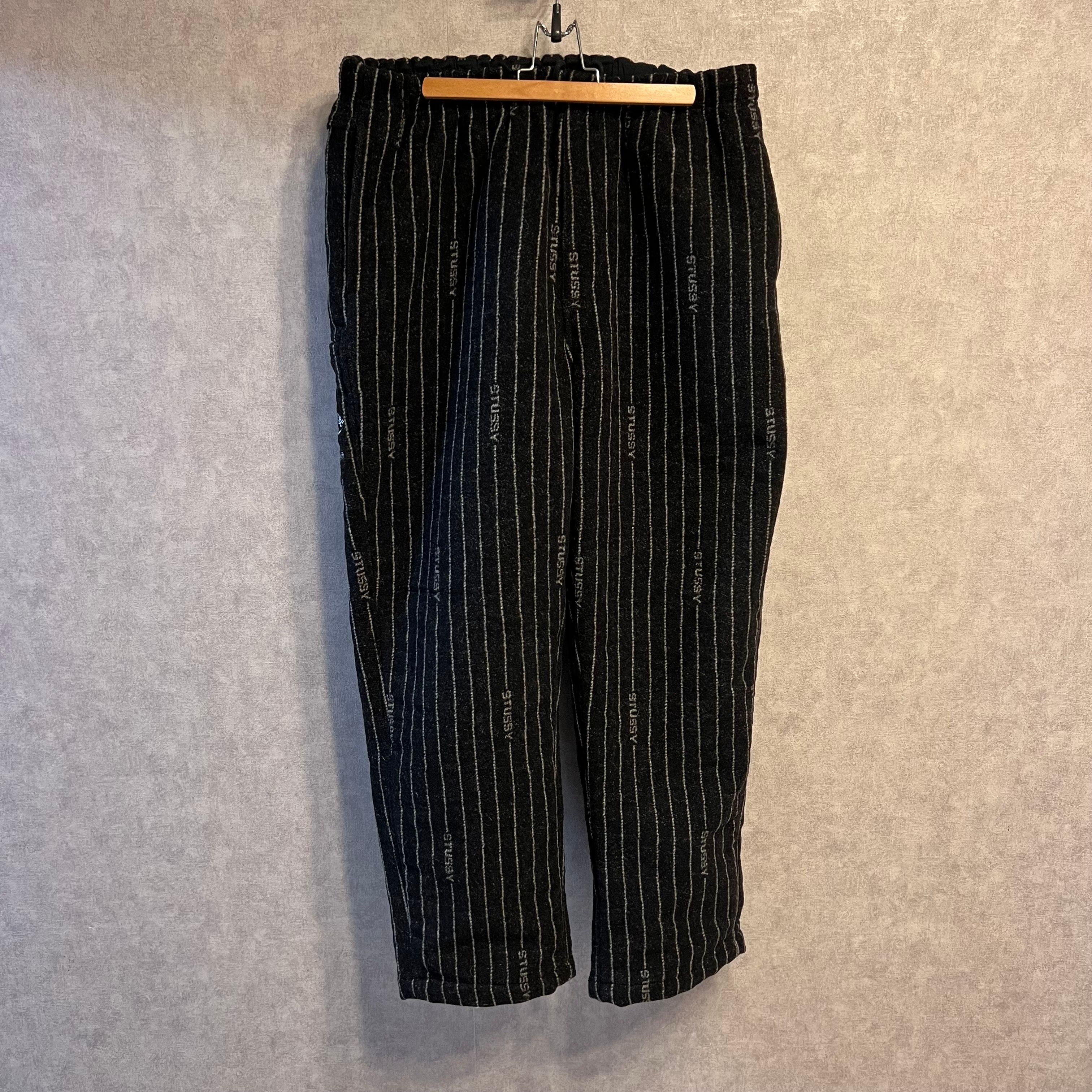 Stussy x Nike Striped Wool Pants "Black"