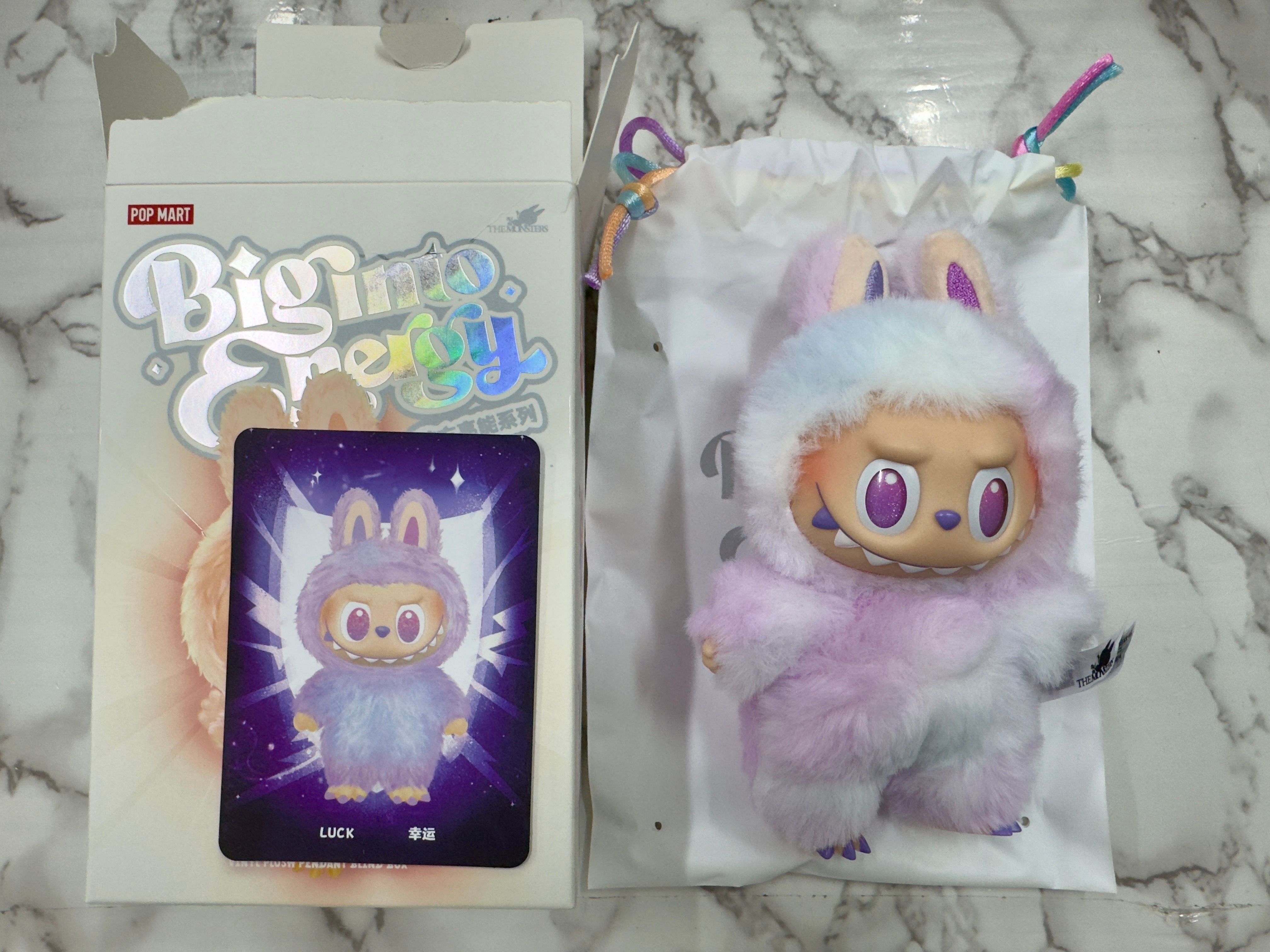 POP MART THE MONSTERS (LABUBU) Big into Energy Series Plush Pendant LUCK