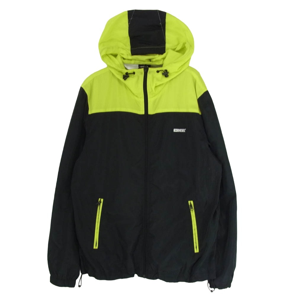 DIESEL ディーゼル ジャケット リフレクター バッグ ロゴ ナイロン ジャケット ブラック系 M【中古】