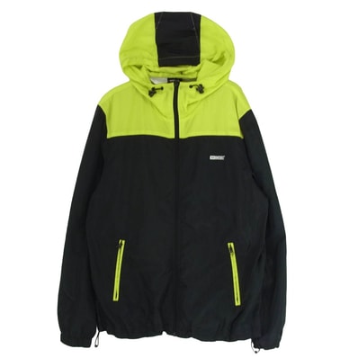 DIESEL ディーゼル ジャケット リフレクター バッグ ロゴ ナイロン ジャケット ブラック系 M【中古】