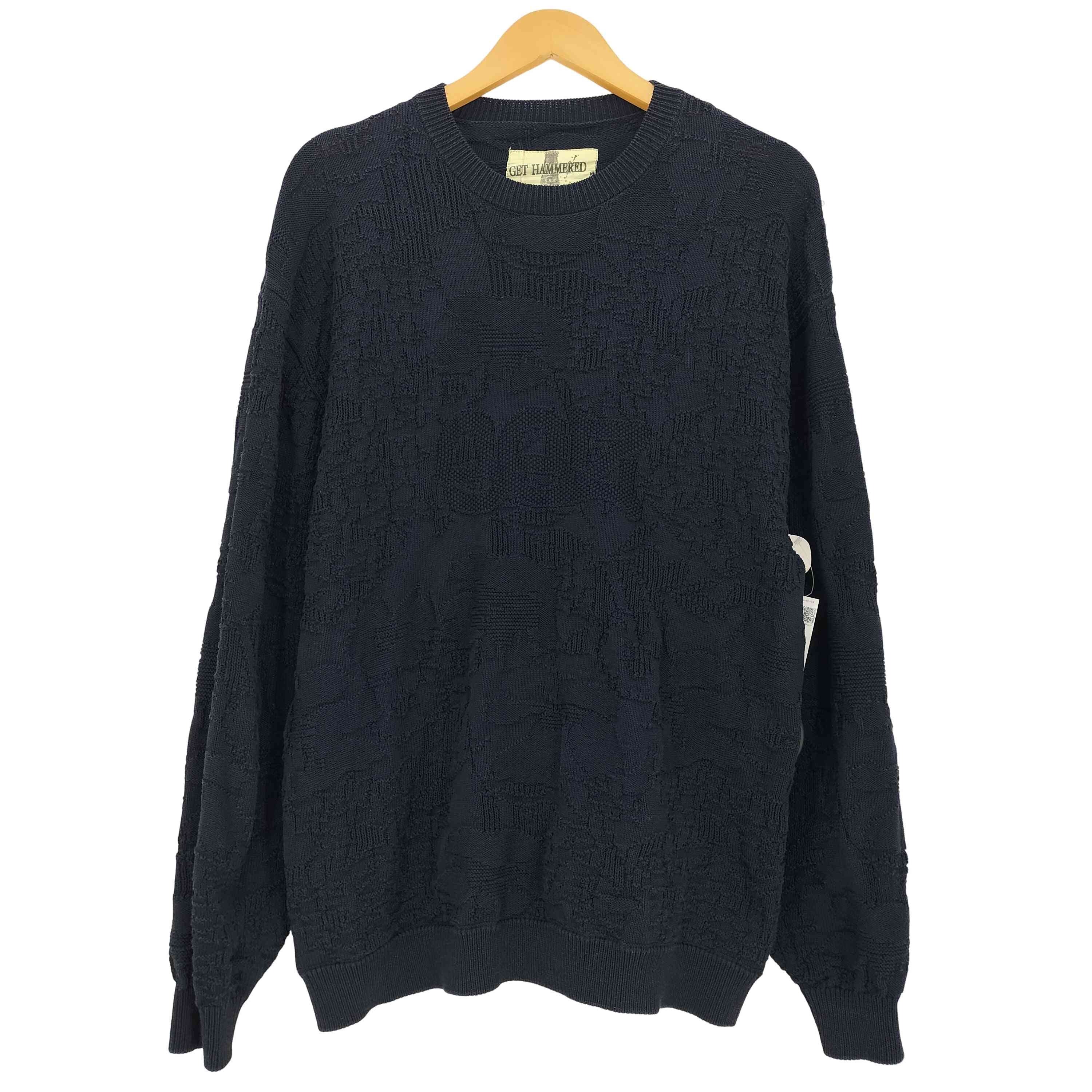 24AW GET HAMMERED コットンポリ ジャガードニット【1135376035390】