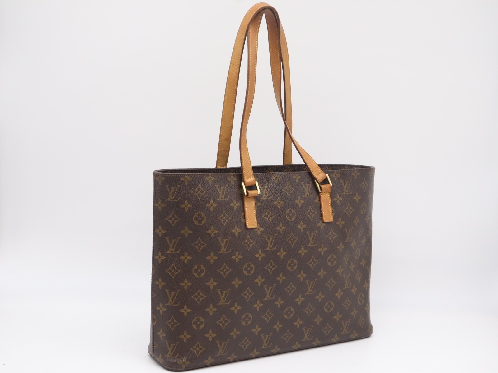 LOUIS VUITTON ルイ・ヴィトン モノグラム キャンバス ルコ M51155 ハンドバッグ ブラウン コーティングキャンバス レザー レディース
