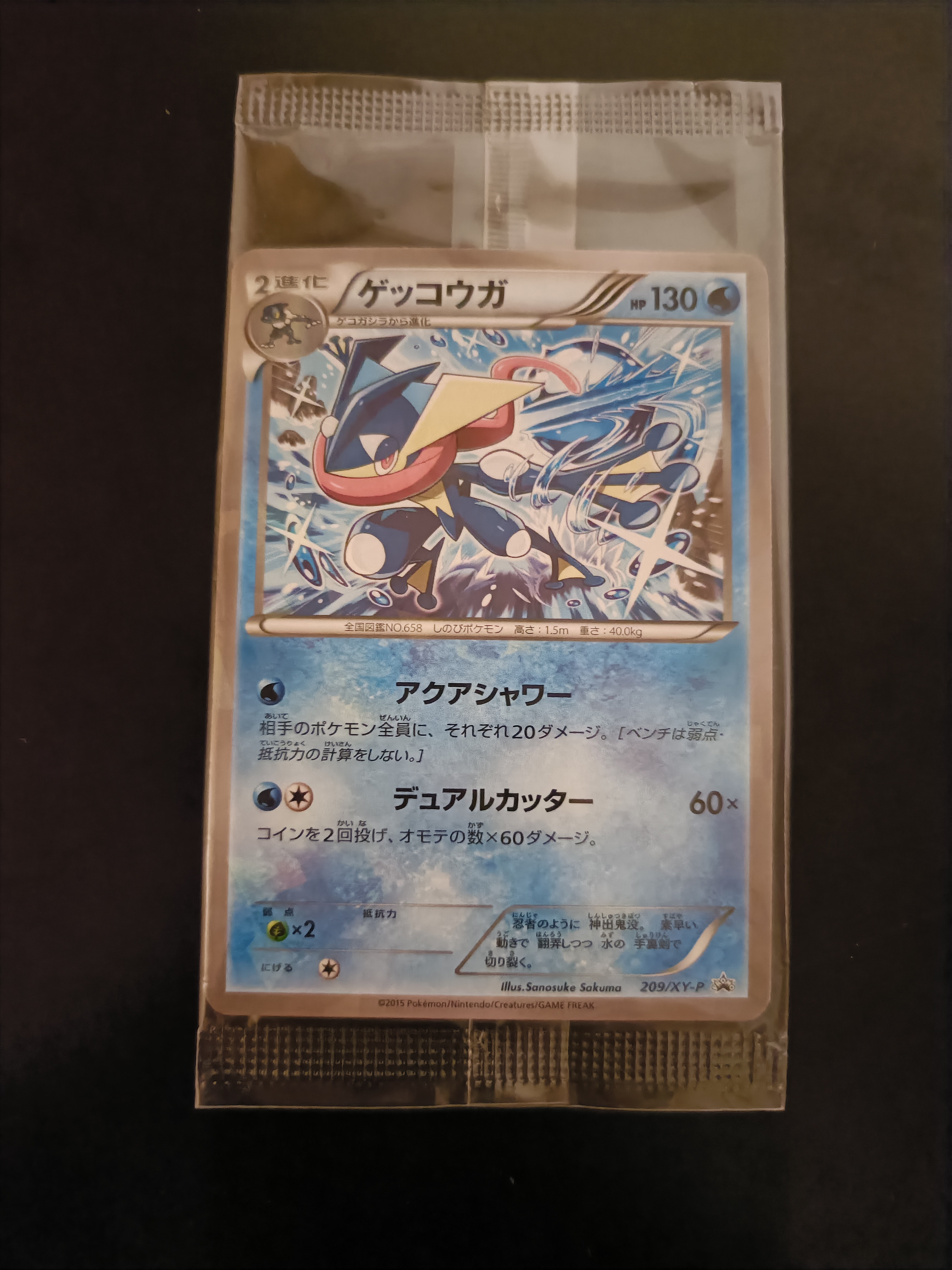 ゲッコウガ P [XY-P 209](プロモーションカード「ファミリーマート プレゼントキャンペーン オリジナルカード」)