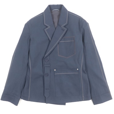 極美品 ディオール オム テーラードジャケット ネイビー メンズ 48