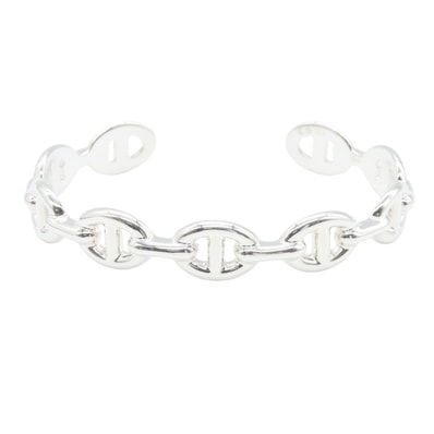 エルメス HERMES シェーヌダンクル アンシェネ バングル MM バングル アクセサリー シルバー925 レディース シルバー系 【中古】