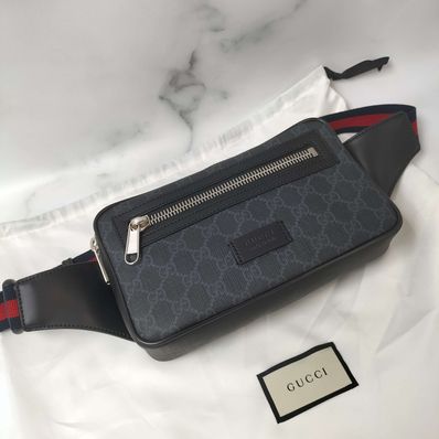 GUCCI GG Black Belt Bag "Black"
