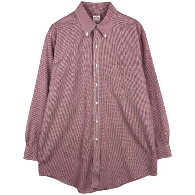 古着 ブルックスブラザーズ Brooks Brothers Est.1818 REGULAR FIT 長袖 ボタンダウンチェックシャツ メンズL相当/rab181178
