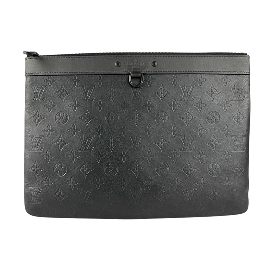 ルイ ヴィトン LOUIS VUITTON クラッチバッグ モノグラム シャドウ ポシェット ディスカバリー/モノグラム シャドウ ブラック メンズ M62903【中古】 z9009