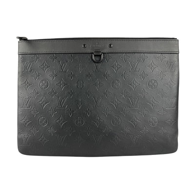 ルイ ヴィトン LOUIS VUITTON クラッチバッグ モノグラム シャドウ ポシェット ディスカバリー/モノグラム シャドウ ブラック メンズ M62903【中古】 z9009